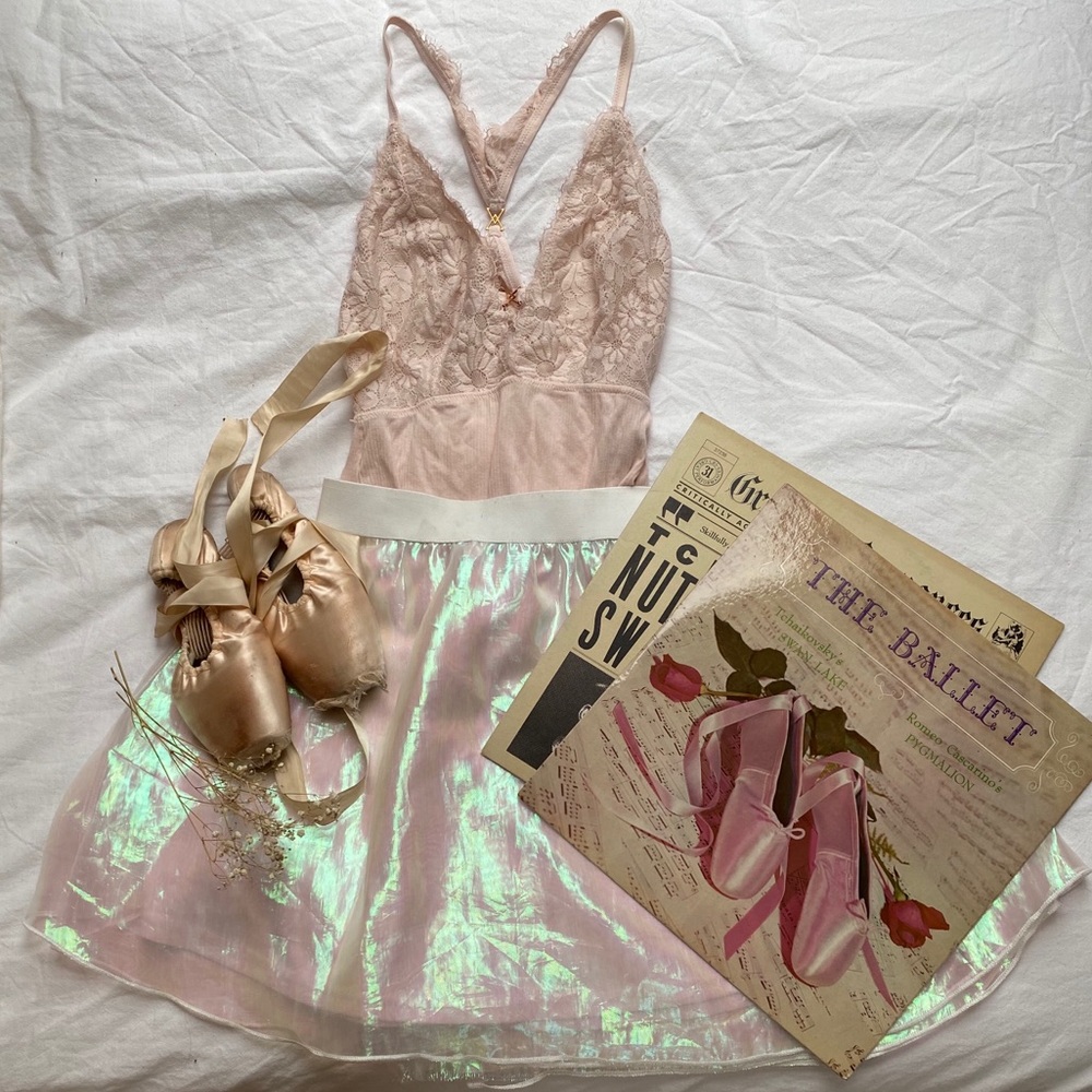 Fun iridescent skirt